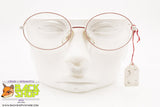 METALVISTA mod. 1249 209, Vintage oval eyeglass frame white & red underlined, New Old Stock 1970s