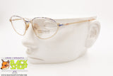 LINO VENEZIANI mod. L.V. 347-614, Vintage triangular eyeglass frame women marbled, New Old Stock