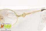 WEST POINT mod. 327 1, Vintage oval eyeglass frame golden high design, New Old Stock 1990s