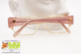 PREMIER mod. O 87-17 322, Vintage massive reading glasses frame women pink glittered, New Old Stock 1980s