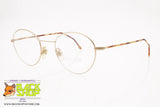 NEW AGE mod. NA 6, Vintage eyeglasses frame round slim metal, New Old Stock 1980s