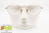 NEW AGE mod. NA 6, Vintage eyeglasses frame round slim metal, New Old Stock 1980s