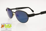 BYBLOS mod. 623-S Sunglasses blue mirrored lenses crystal glass material, New Old Stock