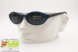 SERGIO TACCHINI S.T. 1549-S Vintage Sunglasses oval rims, traslucent blue acetate, New Old Stock 90s