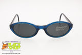 SERGIO TACCHINI S.T. 1549-S Vintage Sunglasses oval rims, traslucent blue acetate, New Old Stock 90s