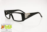 VALENTINO Squared black Sunglasses Frame, Glasses frame, classic logo, New Old Stock 1990s