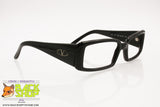 VALENTINO Squared black Sunglasses Frame, Glasses frame, classic logo, New Old Stock 1990s