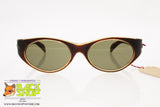 Vintage 1950s Sunglasses, brown & clear old polymer plastic frame glass lenses, New Old Stock