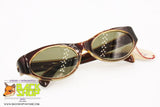 Vintage 1950s Sunglasses, brown & clear old polymer plastic frame glass lenses, New Old Stock