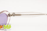 SERGIO TACCHINI Vintage Sunglasses, transparent acetate purple lenses, New Old Stock 1990s