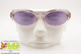 SERGIO TACCHINI Vintage Sunglasses, transparent acetate purple lenses, New Old Stock 1990s