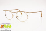 United colors of Benetton mod. BEN SUN 718-501 Hype Space age frame glasses, golden satin & lucite, New Old Stock 1990s