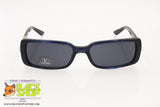 VALENTINO mod. 5105/S Vintage Sunglasses, blue acetate silver details, New Old Stock 1990s