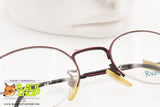 RALPH LAUREN mod. 576 WV8, Oval eyeglass frame women cherry metallized tones, New Old Stock