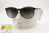 GAMBINI mod. G633 Vintage Italian Sunglasses, Wine tones "T" nose bridge, New Old Stock 1980s