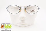 WEST COAST mod. 660, Vintage eyeglass frame oval electric blue, New Old Stock 1980s