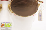 VILLAGE by MARCOLIN mod. 6211 804 Vintage sunglasses oval, golden dappled brown, New Old Stock 1980s