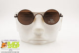 Paco Rabanne mod. XS little round sunglasses brown dappled , Total metal frame hipster dandy style , New Old Stock 1990s