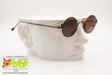 Paco Rabanne mod. XS little round sunglasses brown dappled , Total metal frame hipster dandy style , New Old Stock 1990s