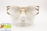 SERGIO SOLDANO mod. SS31/V 955 Vintage eyeglass frame 24kt gold plated, New Old Stock 1980s