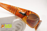 PERSOL mod. 2725-S 523/3C Squared Sunglasses striped acetate orange/brown tone, New Old Stock
