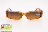 PERSOL mod. 2725-S 523/3C Squared Sunglasses striped acetate orange/brown tone, New Old Stock