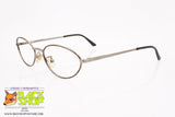 GIANNI VERSACE mod. H11 27M, Vintage oval eyeglass frame satin silver & brown dappled, Vintage Preowned