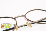 GIANNI VERSACE mod. H11 27M, Vintage oval eyeglass frame satin silver & brown dappled, Vintage Preowned