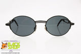 CHARRO mod. CH 09-1, Vintage sunglasses steampunk black round lenses, New Old Stock 1990s