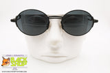 CHARRO mod. CH 09-1, Vintage sunglasses steampunk black round lenses, New Old Stock 1990s