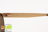 LUXOTTICA mod. 7097 G482 Vintage round Sunglasses, gold plated 18K GEP, New Old Stock 1980s