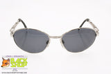 CHARRO mod. CH 04-2, Vintage oval sunglasses silver frame designer arms, New Old Stock 1990s