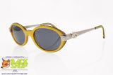 CHAGALL by VISIBILIA mod. LL45044 223, Vintage oval sunglasses, yellow silver, New Old Stock 1990s