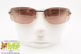 BASILE mod. BA4301 10, Vintage women sunglasses rimless made in Italy, New Old Stock 1980s