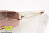 BASILE mod. BA4301 10, Vintage women sunglasses rimless made in Italy, New Old Stock 1980s