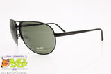 EGON FURSTENBERG mod. EFD918 C2, Oversize aviator sunglasses glossy black, New Old Stock
