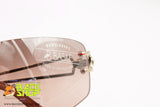 BASILE mod. BA4301 10, Vintage women sunglasses rimless made in Italy, New Old Stock 1980s