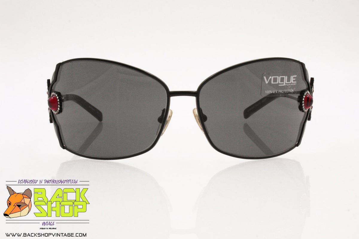 Vogue VO3609SB Designer Womens Sunglasses!! Vogue Eyewear VO5409S - Geometric Black Frame Sunglasses For  main image 2