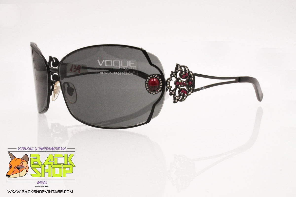 Vogue VO3609SB Designer Womens Sunglasses!! Vogue Eyewear VO5409S - Geometric Black Frame Sunglasses For  main image 3