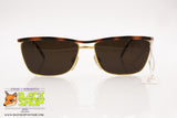 CHAGALL by VISIBILIA mod. LL26 Vintage Sunglasses, Squared golden & brown, New Old Stock 1980s