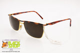 CHAGALL by VISIBILIA mod. LL26 Vintage Sunglasses, Squared golden & brown, New Old Stock 1980s