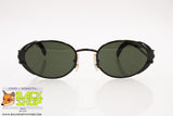 WEST COAST Mod. 246 611 Vintage oval Sunglasses, black metal frame, New Old Stock 1990s