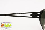 WEST COAST Mod. 246 611 Vintage oval Sunglasses, black metal frame, New Old Stock 1990s