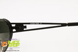 WEST COAST Mod. 246 611 Vintage oval Sunglasses, black metal frame, New Old Stock 1990s