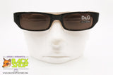 DOLCE & GABBANA mod. 2014 295, Vintage sunglasses rectangular black brown, New Old Stock 1990s