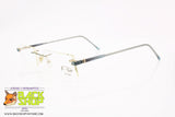 FLAIR mod. JET SET 695 741, Vintage eyeglass frame rimless screwed lenses, New Old Stock 1990s