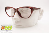VIENNALINE mod. 1635 31 Vintage women's frame glasses, Red & Green dappled, New Old Stock 1980s