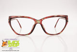 VIENNALINE mod. 1635 31 Vintage women's frame glasses, Red & Green dappled, New Old Stock 1980s
