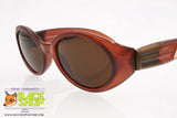 COTTON CLUB by TREVI mod. 997 2, Vintage round sunglasses women, thick brown frame, New Old Stock