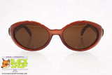 COTTON CLUB by TREVI mod. 997 2, Vintage round sunglasses women, thick brown frame, New Old Stock